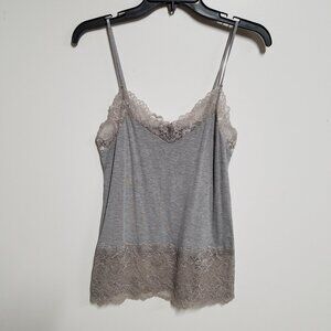 WHBM Lace Hem Camisole, grey size M